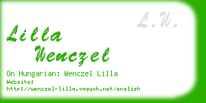 lilla wenczel business card